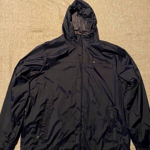 Tommy Hilfiger Raincoat - Navy Blue - Size L